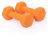 Shengluu Weights Dumbbells Sets Women Cast Iron Hex Color Dumbbell For Women And Men For Core And Strength Training (Color : Orange, Size : 2kg*2)