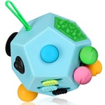 VCOSTORE Fidget Cube à 12 Faces - Cube Anti Stress Fidget Toys Adultes Fidget Antistress Jouet pour Tous Les âges avec TDAH, TDA, TSA, ADHD