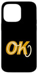 Coque pour iPhone 14 Pro Max Université Varsity-Gold Oh, OK Varsity-Gold