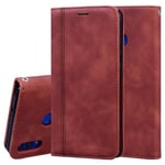 Ruskea Yhteensopiva Huawei Honor 8X Business Magnetic Case -Kotelon Kanssa