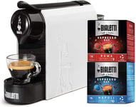 Bialetti Gioia Macchina Caffe' Espresso Per Capsule In Alluminio Incluse 32 Caps