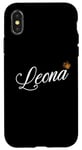 Coque pour iPhone X/XS Leona Custom Name - Leona for Women Kids Toddlers