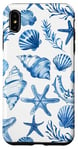 iPhone XS Max Blue Seashell Coastal Summer, Starfish, Women Case