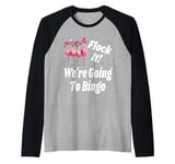 Flock It We Are Going To Bingo Lover Game Player Game Night Raglan Baseball Tee