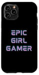 iPhone 11 Pro Retro Epic Gamer Girl Cool Gaming Stuff for Women Girls Y2K Case