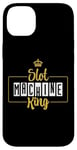 Coque pour iPhone 14 Plus Slot Machine King Mens Papa Grandpa Casino Jeux de hasard