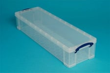 Really Useful 22 Litre Clear Plastic Storage Box - DVD wrapping paper box