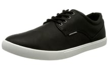 New Mens Jack & Jones JFWNIMBUS Pu Mix Anthracite Sneaker Trainers Size UK 7