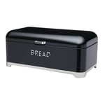 Kitchen Craft Lovello Bread Bin (42 x 22 cm) - Midnight Black