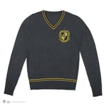 Harry Potter Hufflepuff - Grå stickad tröja - Small