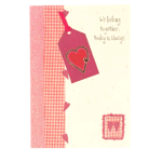 Valentine Card - We belong together, today and always - 3D label Hearts