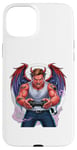 iPhone 15 Plus Battle Scarred Devil Angel Unleashed Power Tee. Case