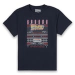 T-Shirt de Noël Homme OUTATIME Retour Vers le Futur - Bleu Marine - XXL