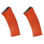 Airsoft Shooting Gear Battleaxe 2pcs 500rd Flash Mag Hi-Cap Magazine For JG(Jing Gong), Classic Army, ICS, APS, D-Boys, CYMA, Tokyo Marui AK AEG Orange Brown