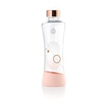 EQUA vattenflaska glas 550ml Metallic Rose Gold