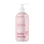 ATTITUDE 2-in-1 Hair Shampoo and Body Wash for Baby, Plant and Mineral-Based Gentle Formula, EWG Verified, Vegan Baby Products, Unscented, 473 mL