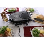 Appareil à raclette - LITTLE BALANCE - Multi cheese - 1200 W - 8 personnes - Grill / crêpe amovible - Bleu nuit