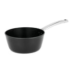 Sitram 713160 Casserole ART DE LA CUISSON en Aluminium Forgé Ø 20 cm H 8,5 cm - tous feux dont induction - Manche ergonomique Inox Riveté - Revêtement noir anti-adhérent sans PFOA