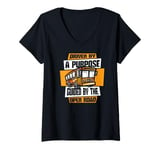 Womens Guided By The Open Road Operator Expert School Bus Driver V-Neck T-Shirt