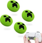 Lot De 4 Capuchons En Silicone Pour Manette De Playstation 5, Ps5, Manette, Accessoire Pour Manette Ps5, Xbox One, Ps5, Edge, Accessoires De Style Minecraft