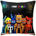 Mjuk och hållbar Five Nights At Freddy's Fnaf Dekorationskuddfodral 18 X 18 Tum/45x45cm Kvadratisk Heminredning Kuddfodral Överkast Kuddfodral För Kök