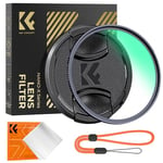 K&F Concept 82MM UV Filter - HD Ultraviolet Filters Scratch-resistant Lens Protector Protection Filters with Lens Cap Cleaning Cloth for DSLR Cameras (Nano-X Series)