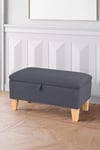 Wide Rectangle Storage Ottoman Footstool