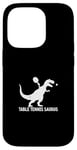 Coque pour iPhone 14 Pro Tennis de table drôle Saurus Dino