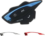 Retevis EZTalk 3A Walkie Talkie Motorcykel Headset, 5.1 Bluetooth, 3s återanslutning, 28h intercom, 1000m Talkie, FM, IP65, för cykling