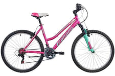 Legnano Valles VTT 26 Pouces Bébé – Fille, Fuchsia Mat et Aigue-Marine, 46