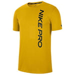 NIKE Pro Top NPC Burnout T-Shirt Men's T-Shirt - Yellow, XXL