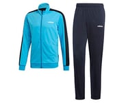 Adidas Men Mts 3-Stripes Track Suit - Shock Cyan/Legend Ink, Large