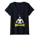 Womens King of Kung Fu Gung Fu Chinese Boxing V-Neck T-Shirt