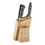 ZWILLING Pro 5-pcs natural Bamboo Knife block set