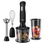 Russell Hobbs - Matte Black 3 in 1 Hand Blender