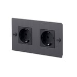 Buster + Punch - EU 2G Socket Schuko Type F Smoked Bronze - Bronse