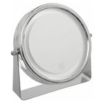 Miroir sur Pied Pivotant Tactile Led 20cm Argent