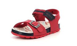 KICKERS Sostreet Sandal, Red Navy Surf, 1 UK