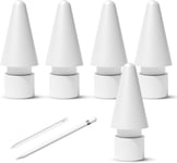 5Pcs Pointe Apple Pencil,Pointe Apple Pencil 2,Adaptateur Apple,Pour Les Tablettes Ipad Et Autres[X1389]