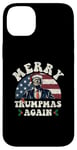 Coque pour iPhone 14 Plus Joyeux Noël de Trump : encore un jeu de mots drôle