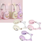 New Kids Headphones RGB Lights Cat Ear Headset 20H Playtime HiFi Stere