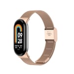 Stilrent Xiaomi Mi Band 8 klockarmband - Roséguldfärgat Guld