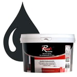 Peinture Résine  0.5L - Multisupport RAL 7021 - Gris noir - Faïence, Carrelage, Douche, Baignoire - Kit d'application