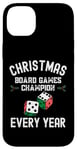 Coque pour iPhone 14 Plus Champion des jeux de société de Noël chaque année