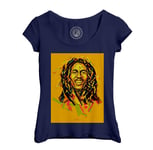 T-Shirt Femme Col Echancré Bob Marley Hall Of Fame Art Star Reggae