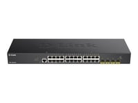 D-Link DGS 1250-28X - Commutateur - L3 Lite - intelligent - 24 x 10/100/1000 + 4 x 10 Gigabit SFP+ - Montable sur rack