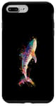 Coque pour iPhone 7 Plus/8 Plus Motif requin artistique aux couleurs vives