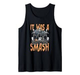 It Was A Graveyard Smash Skeleton Spooky Season Halloween Tank Top