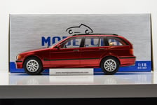 BMW 328i TOURING E36 1995 RED METALLIC MODELCAR 1/18 NEUVE BOITE