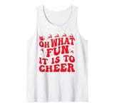 Oh What Fun It Is To Cheer Sports mom Cheerleading Christmas Tank Top